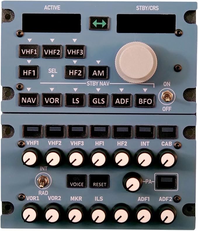 Flight Simulator A111 1/1 Scale A320 Series Integrated Deck Panel – CKPT-LT + DFOR + ATC for MSFS 2020/2024 & X-Plane Compatible with FENIX and FBW, Windows Flight Simulator Accessory