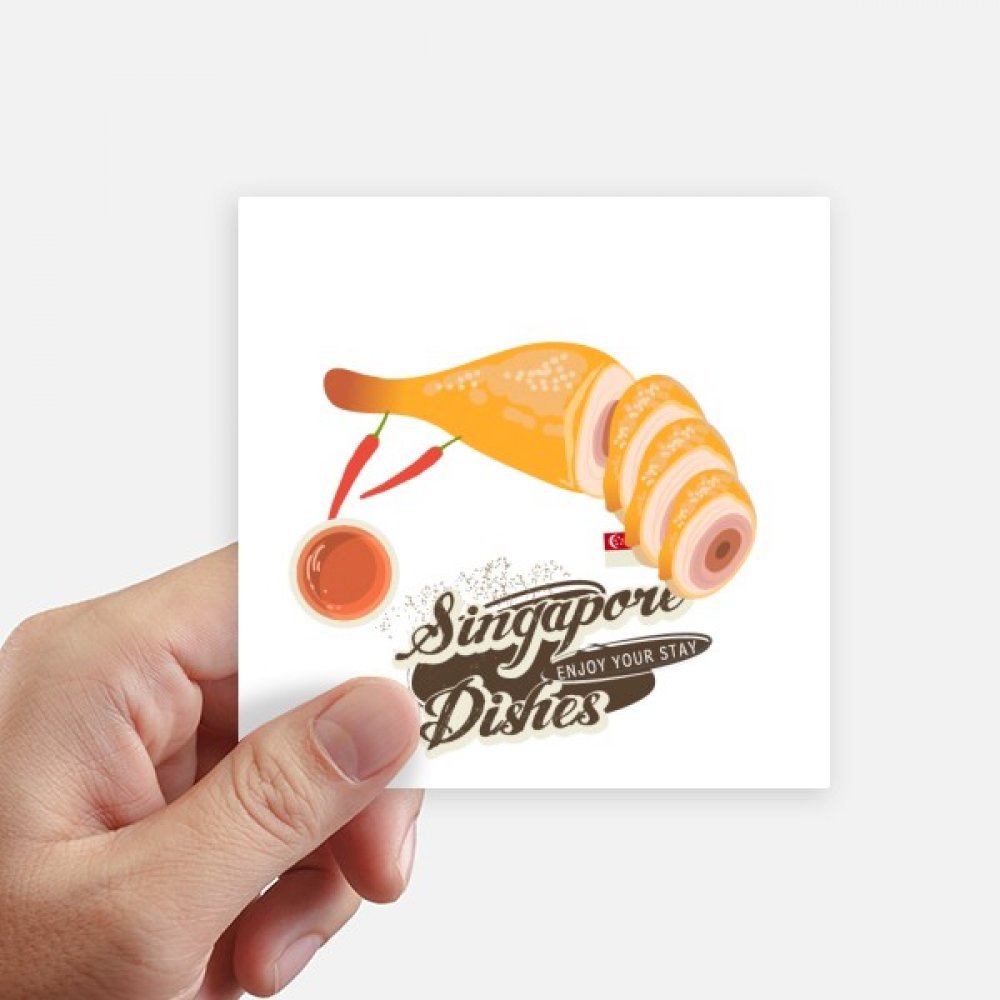 Sticker Poulet Hainanese Singapour pour personnaliser une valise ou un ordinateur