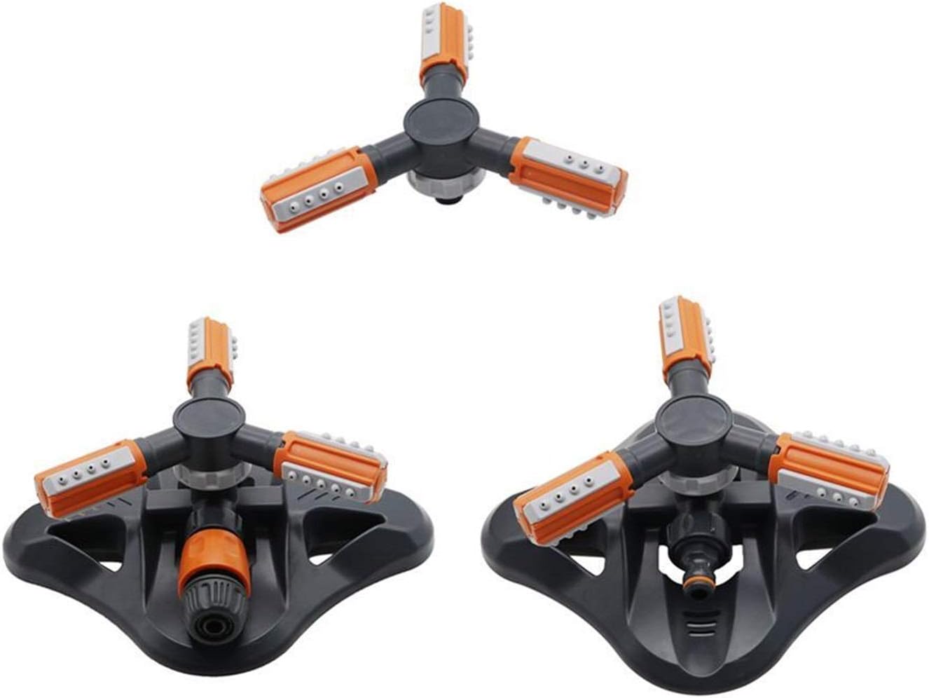 Gardening Irrigation Dripper Adjustable Three-arm 360-degree Rotating Sprinkler for Garden Agriculture Lawn Grass Irrigation Automatic Rotating Watering Sprinkler