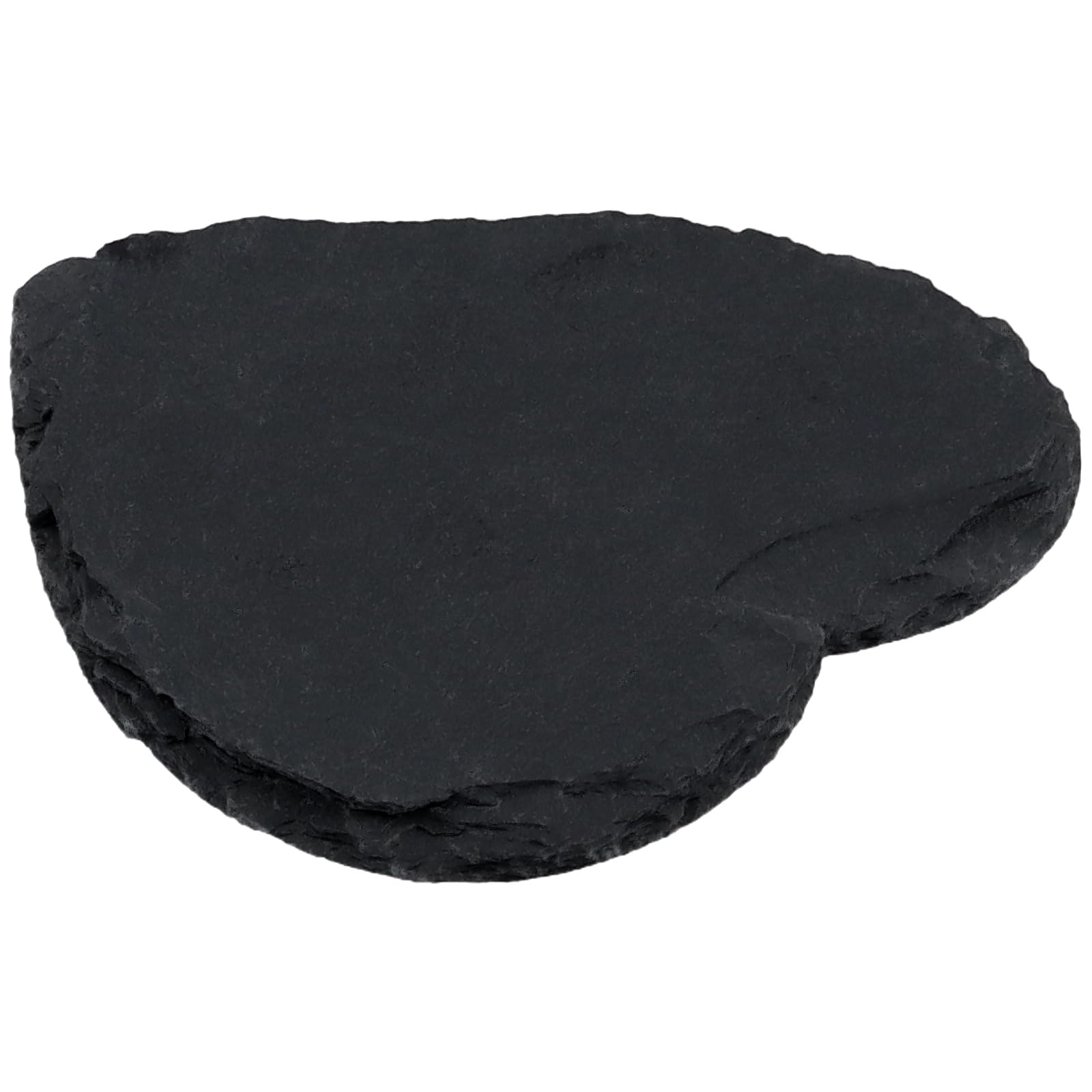 30 sottobicchieri in ardesia a forma di cuore, tovagliette in ardesia da 10 cm, con cuscinetti di fissaggio inferiori, sottobicchieri multiuso in pietra nera per bar, cucina, hotel, ristorante
