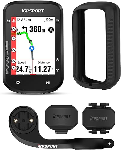 iGPSPORT BSC200S GPS Bike Computer, navegación de ruta inalámbrica 2,4" pantalla Bluetooth ANT+Ciclo ordenador IPX7 impermeable