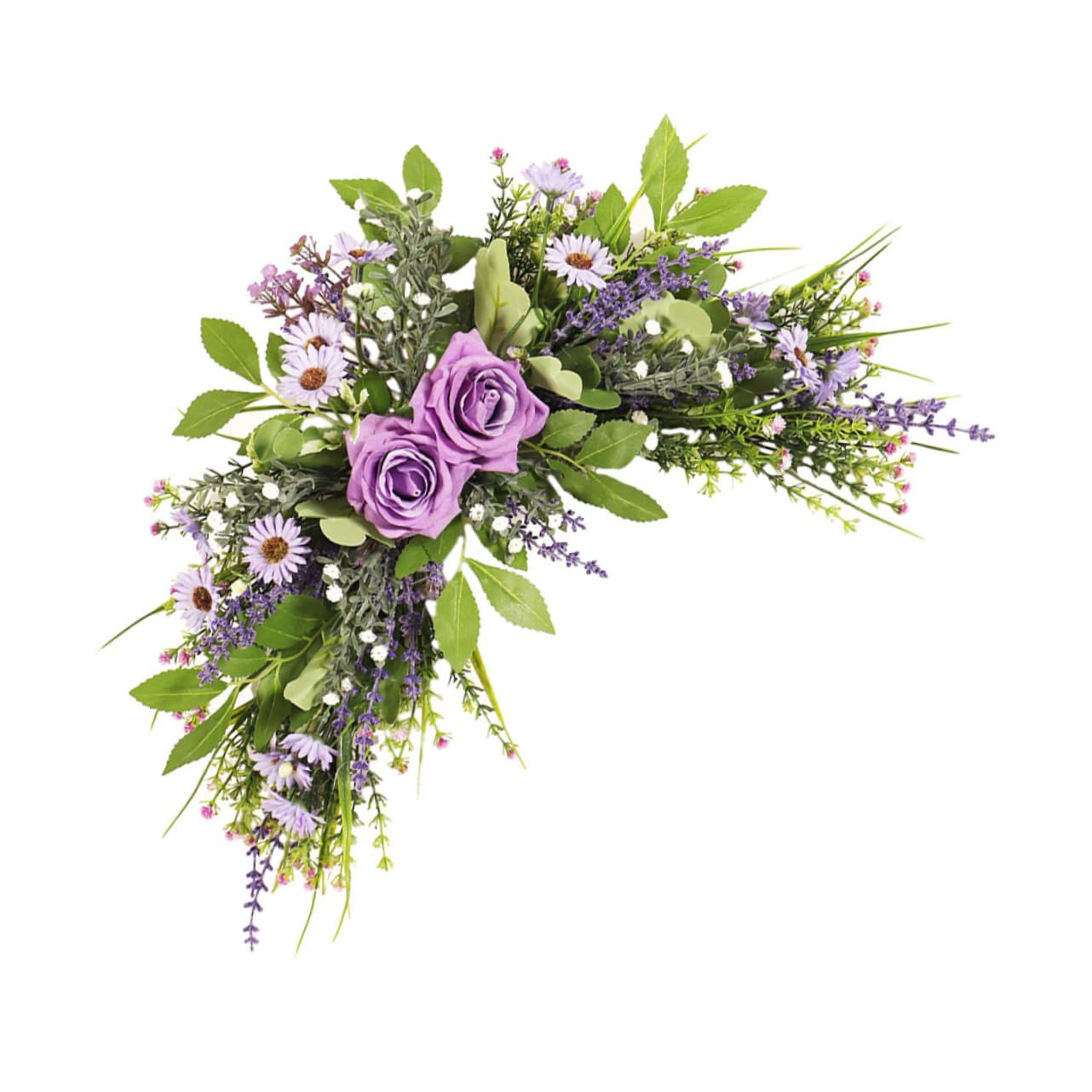 ABOOFAN Ghirlanda Di Fiori Artificiali Per Decorazione Della Porta Ghirlanda Primaverile Rosa Per Matrimoni e Feste Facile Da Installare e Perfetta Per Eventi e Decorazioni Domestiche