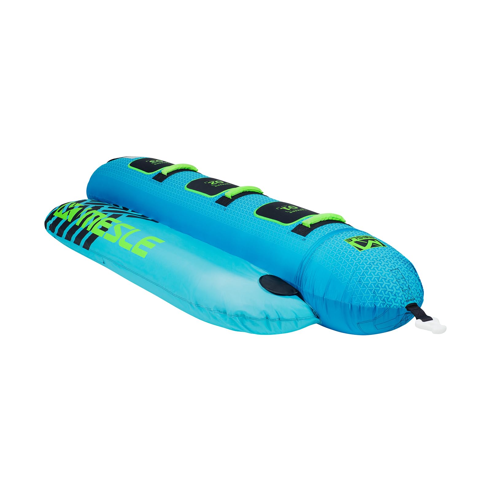 MESLE Tube Torpedo 2, 3, 4 persone Towable Boat 840 D Nylon Gonfiabile per bambini e adulti, per sport acquatici Fun-Tube, barca a banana, scivolo d'acqua, kit di riparazione incluso