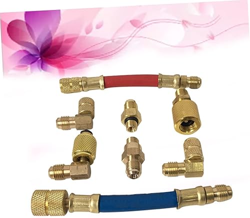 Miniatura 9 de GRIRIW Kit de conector de acoplador para coche r aire acondicionado adaptador manguera de alta gama acondicionado Conversión colector