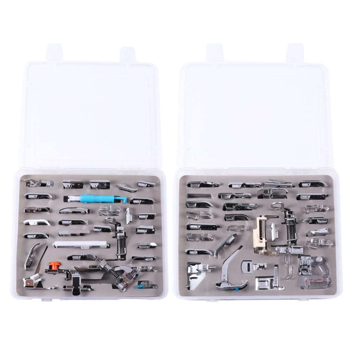 Beaupretty Piedino da Acciaio Lock Premistoffa per Macchina, Cucire