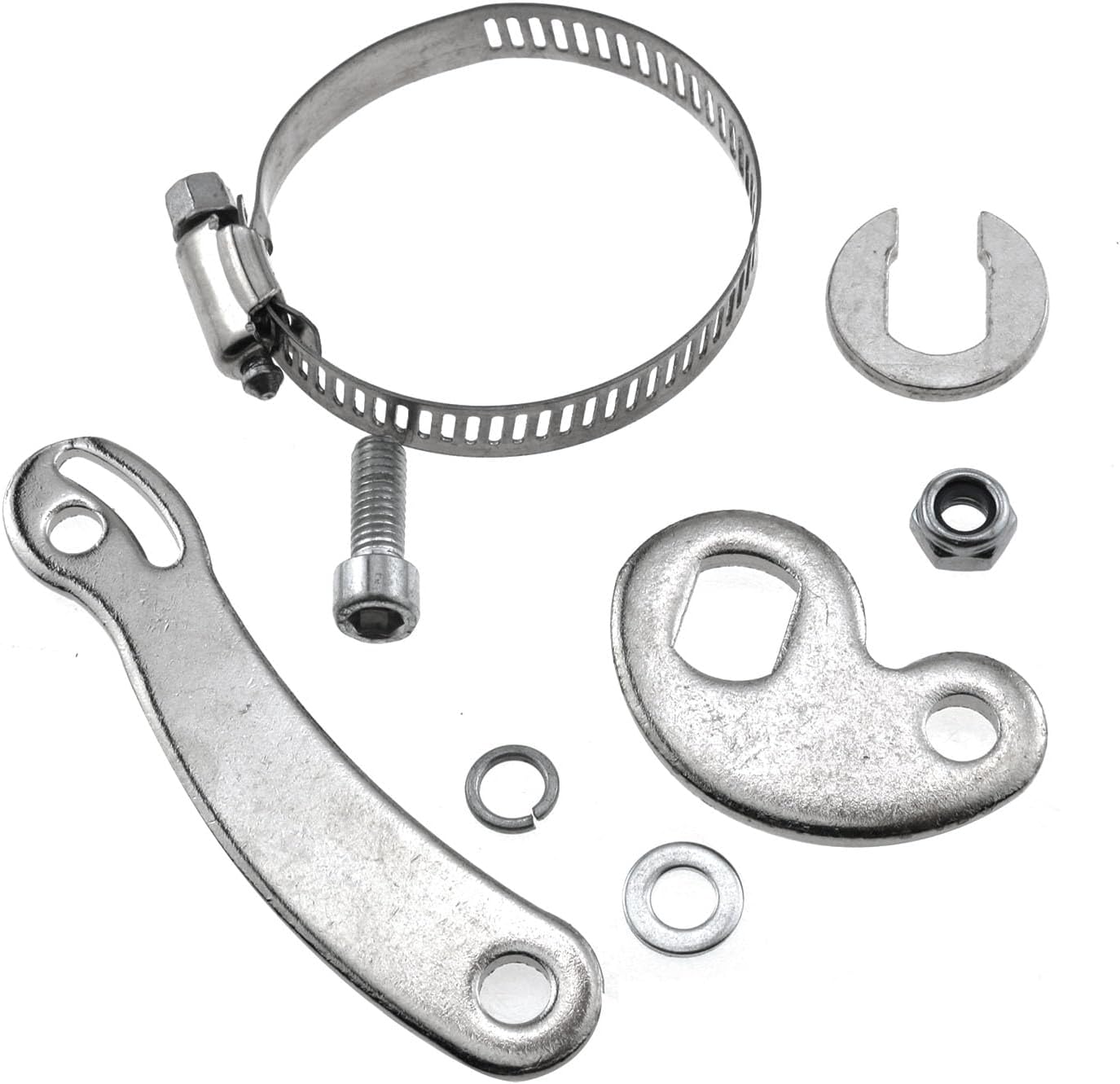 1Set Universal Bicycle Torque Arm Conversion Kit Alloy for Front Or Rear Hub Motor Installation Electric Bike Maintenance Tool Compatible Silver