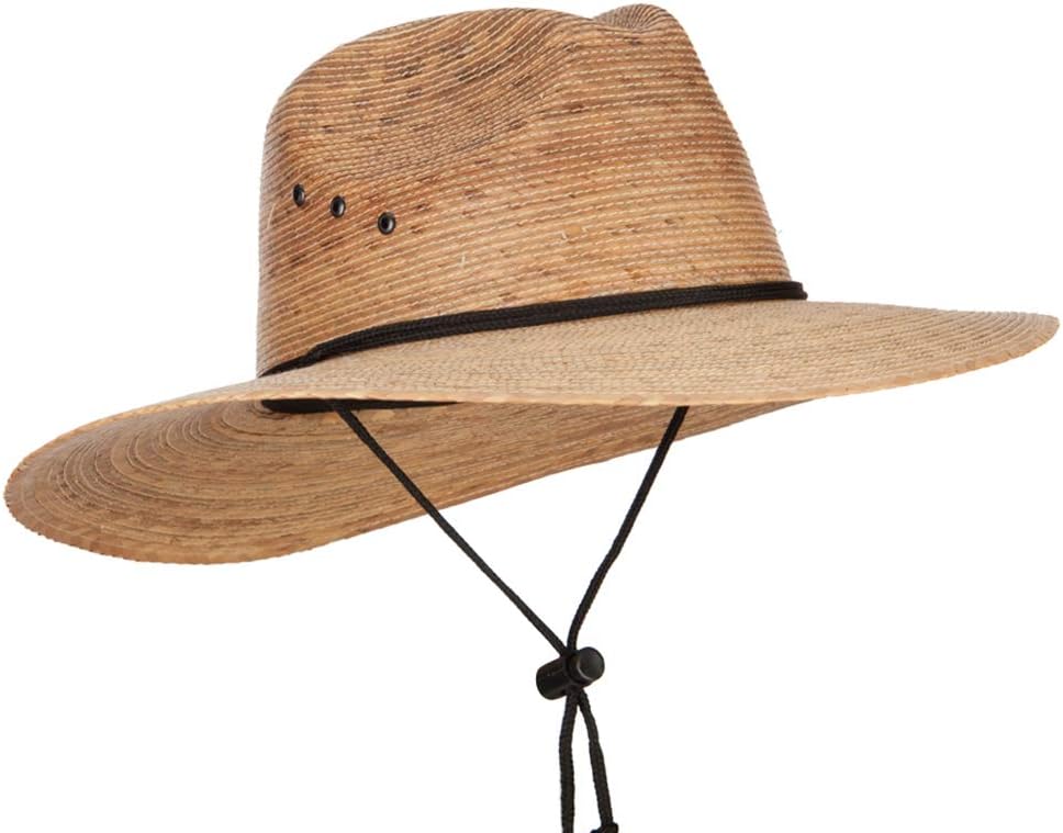 Men's Palm Braid Large Brim Fedora Hat - Image 4