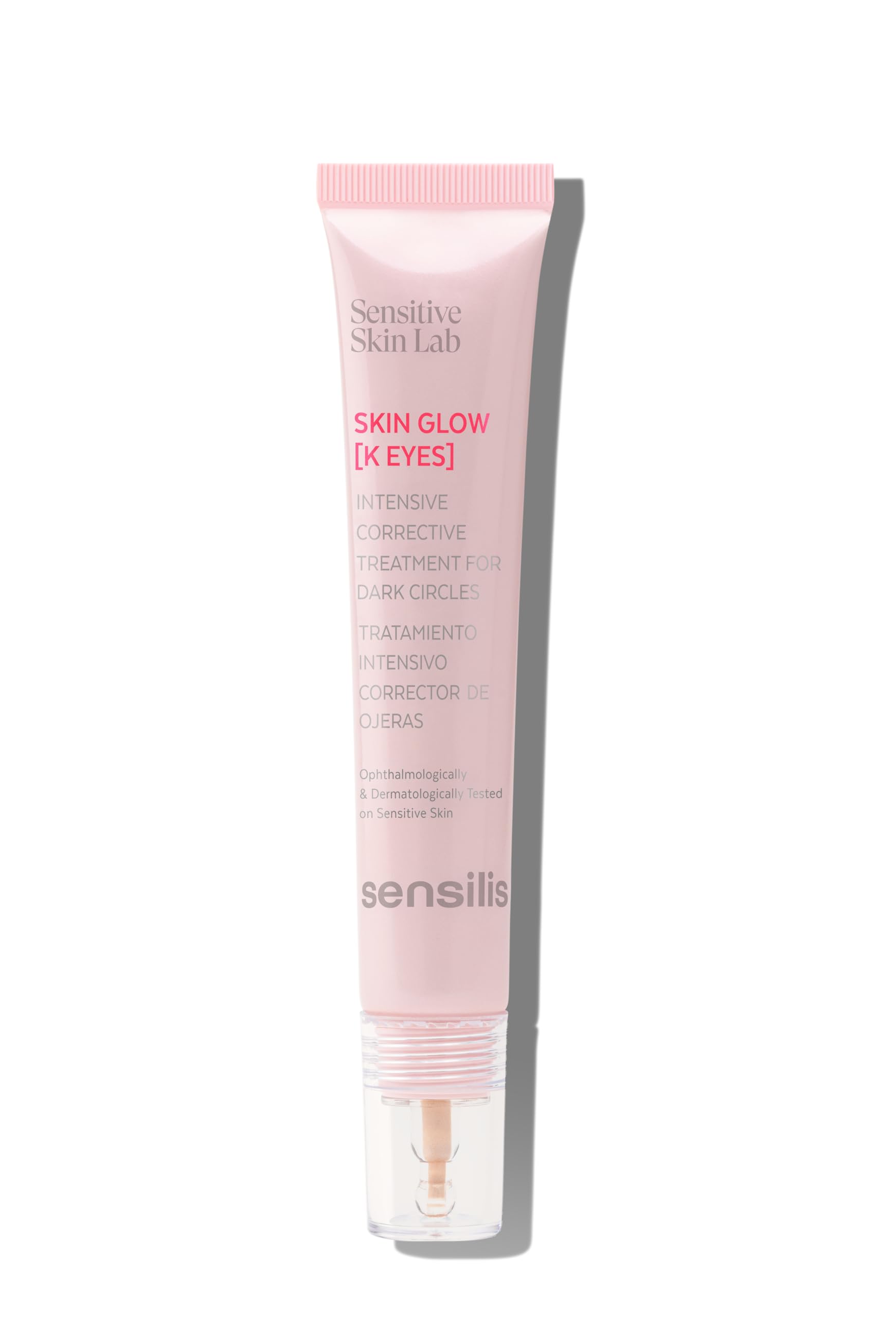 Sensilis Skin Glow K Eyes Augenkontur, Intensiv, gegen Müdigkeit, gegen Tränensäcke und Augenringe, spendet Feuchtigkeit und Licht, mit Farbe, 15 ml
