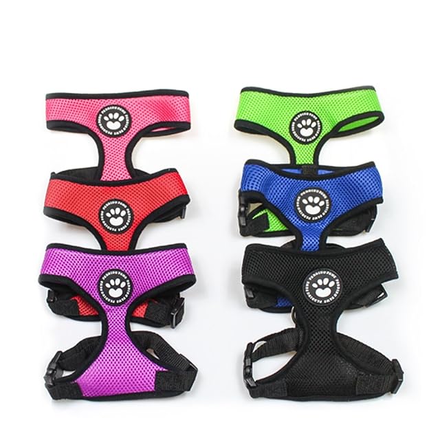 Foto 2 de 4 de Arnés ajustable para perros, de PaddingPaws. De tela de malla suave. Impermeable. Con gancho para la correa