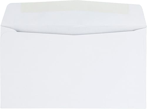 Miniatura 2 de Quality Park Sobres de negocios #6-34 con solapa engomada para correo comercial de remesas estándar, tejido blanco de 24 libras, 5-38 x 6-12, 500