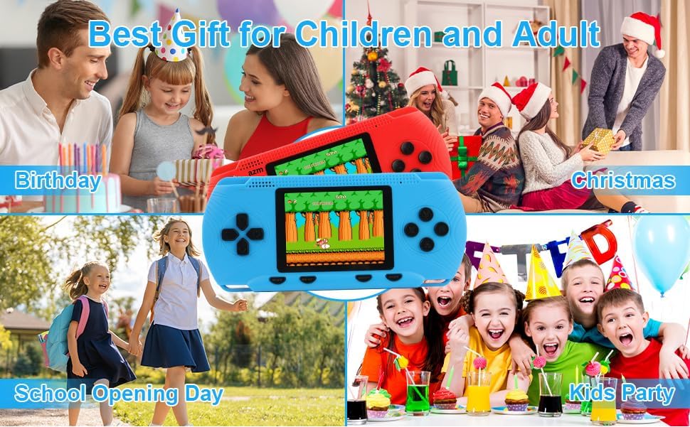Image of NextTech UHD Video Game Console with Retro Built-in Games | Portable Handheld Video Game for Kids and Adults (2026 Pvp-3000)