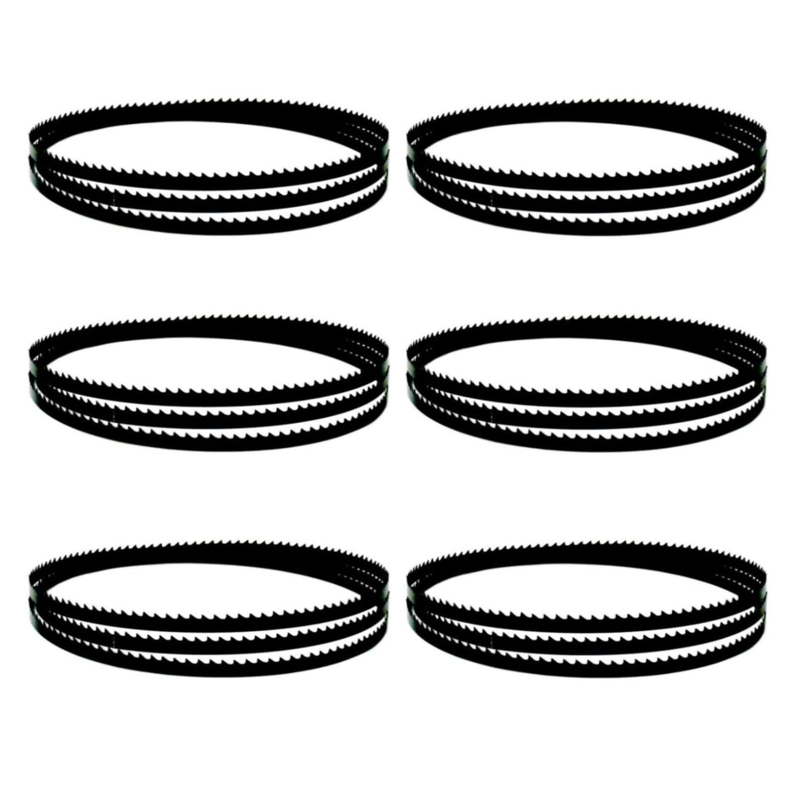 Band Saw Blades, 6pcs 2215x6.35x0.35mm Bandsaw Blades 4 TPI SK5 Band Saw for Cutting Wood, PVC, Thin Aluminium