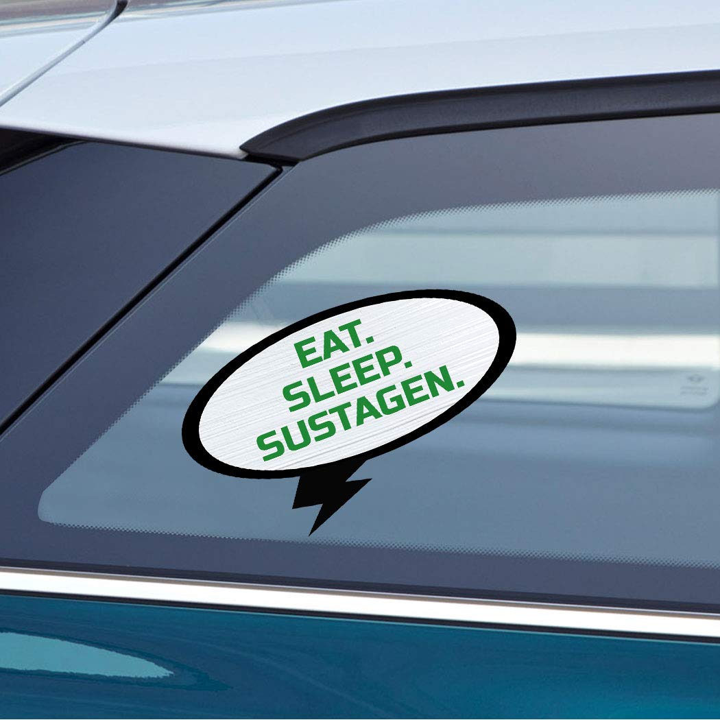 EAT Sleep SUSTAGEN Food Car Laptop Wall Sticker Decal - 6"x3.5", #d42