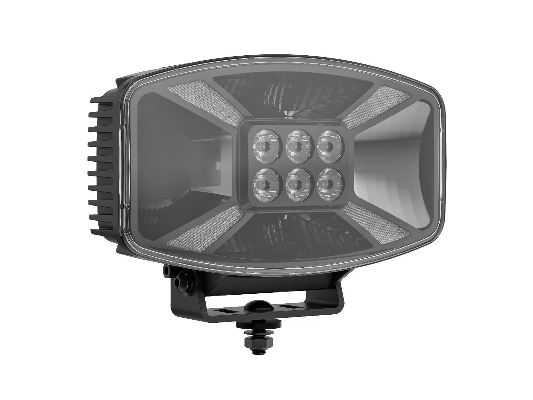 2 reflektory robocze Auxiliare LED 12 V, 24 V, 140 W, 11000 lm, reflektor dalekiego zasięgu + światło pozycyjne pomarańczowo-białe + światło ostrzegawcze do ciężarówek, ciężarów ciężarowych, MTB E9