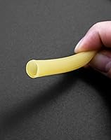 Vista 4 de QWORK 33FT 3/8" OD 1/4" ID Natural látex caucho tubo DIY tubo para el hogar, laboratorio