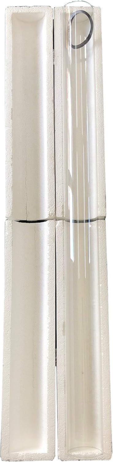 Golden Flame 1-PC Glass Tube Replacement for 4-Sided Tall Pyramid Flame Style Patio Heaters