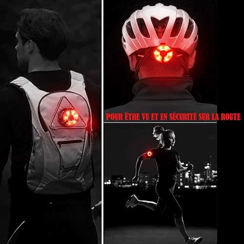 Miniatura 8 de Paquete de 2 luces traseras de bicicleta, luz LED recargable por USB, luz trasera de bicicleta, linterna de seguridad para bicicleta, 5 opciones de