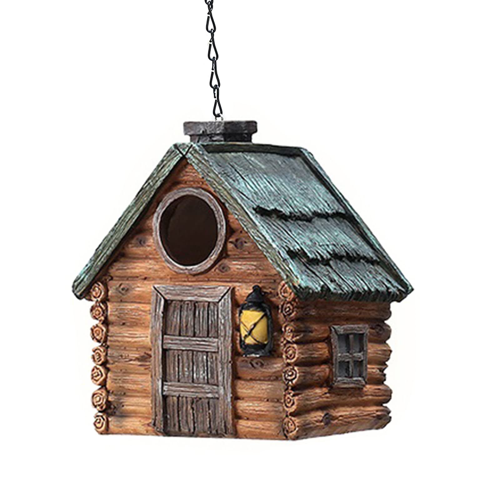 Itkcozcg Resin Bird Nests Hanging Bird House Bird Cage Hanging Aviary Birds House Resin Birds Nest Resin Hanging Birds Nest