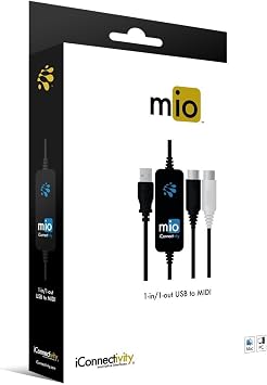 iConnectivity mio 1-in 1-out USB to MIDI Interface for Mac and PC
