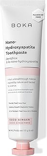 Boka Coco Ginger Natural Toothpaste, Nano-Hydroxyapatite for Remineralizing, Sensitivity and Whitening, Fluoride-Free, Dentist Recommended for Kids and Adults, Made in USA, 4oz (Pack of 1)-picture-27