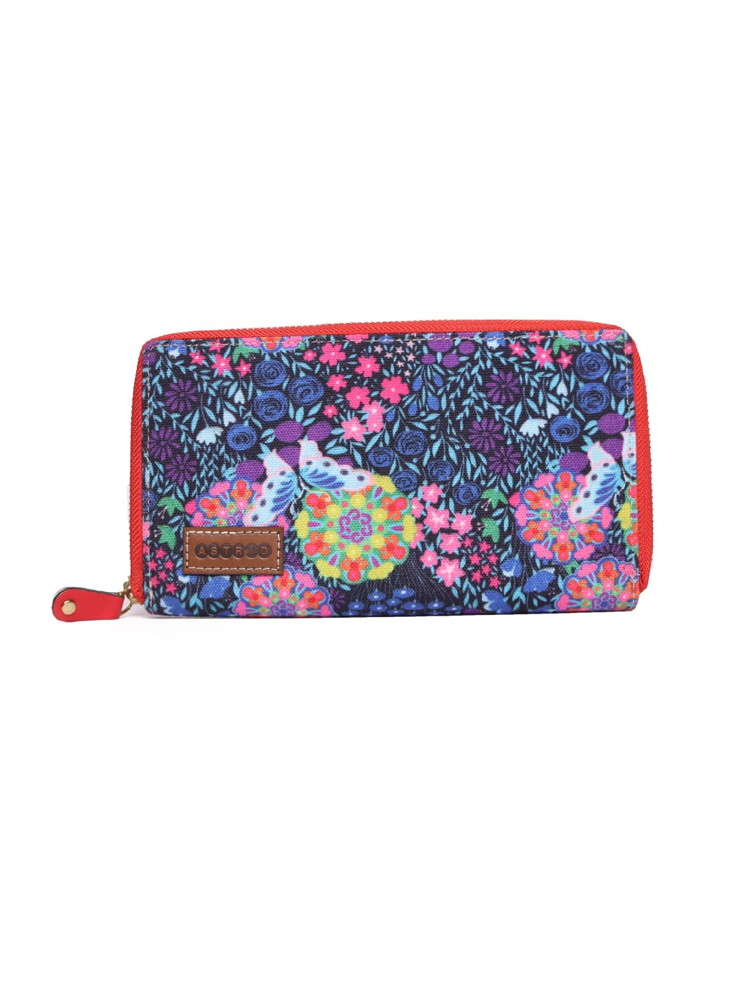 Multicompartment Top Zipper Closure Wallet for Girls and Women (Blue)-image-25