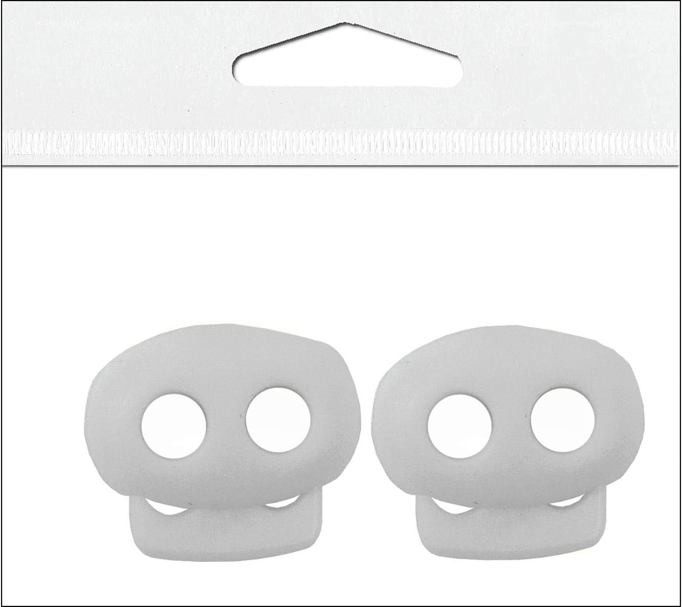 PA Ess Mini Cord Lock 1/8" 2pc White