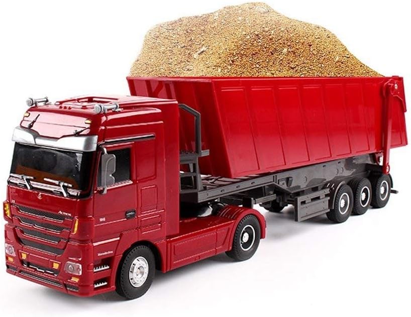Lotees Remote Control Toy Electric Car Truck Engineering Truck Dump Rc Truck Lorry Transporter Dump Truck Heavy Truck Model Stunt Off-road Car Climbing Car Gifts Toy
