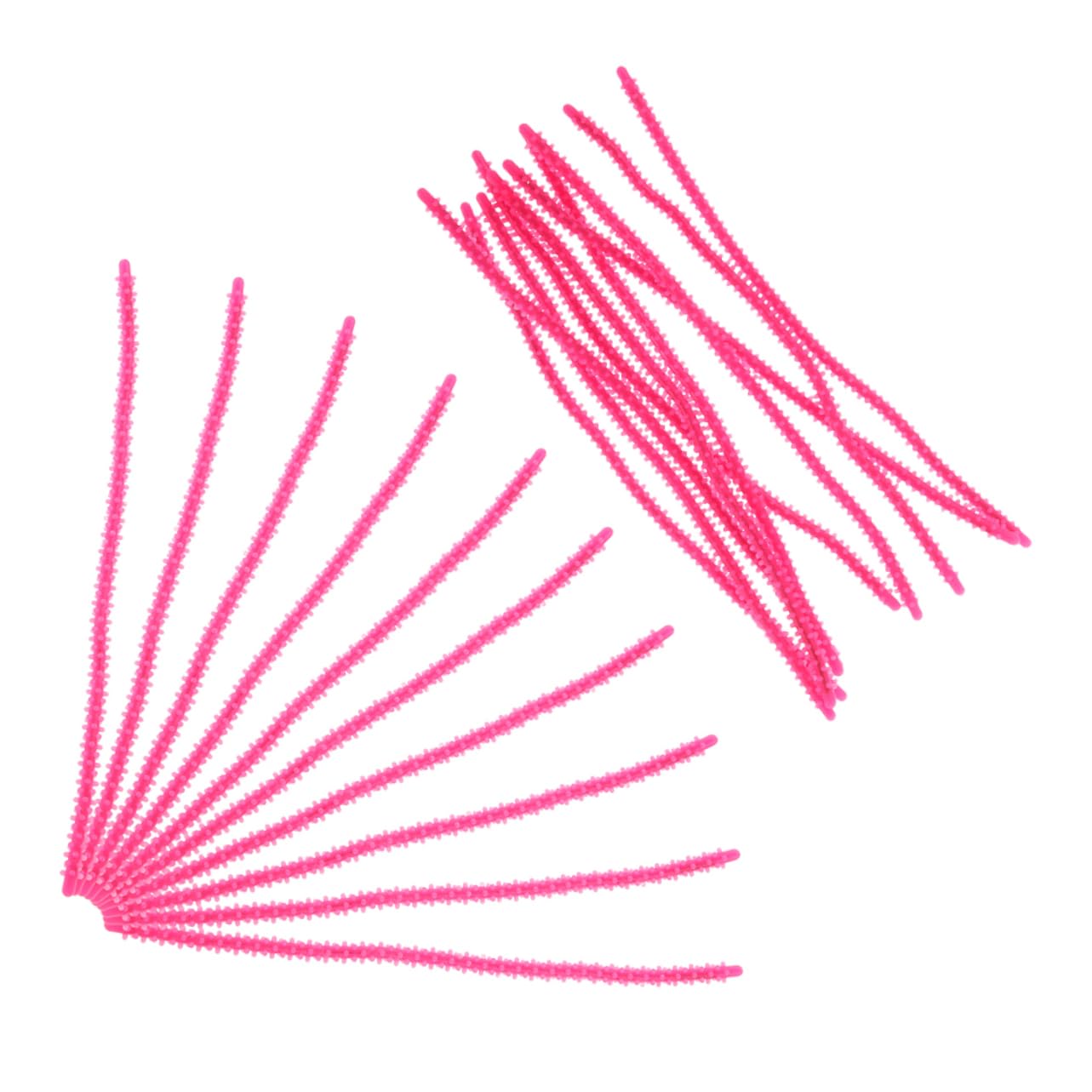 40 Piezas Varillas Permanentes Espirales de Silicona para Mujeres Rizadas Flexibles para Cabello y Herramientas de Resistentes y Color Rosa Pequeño