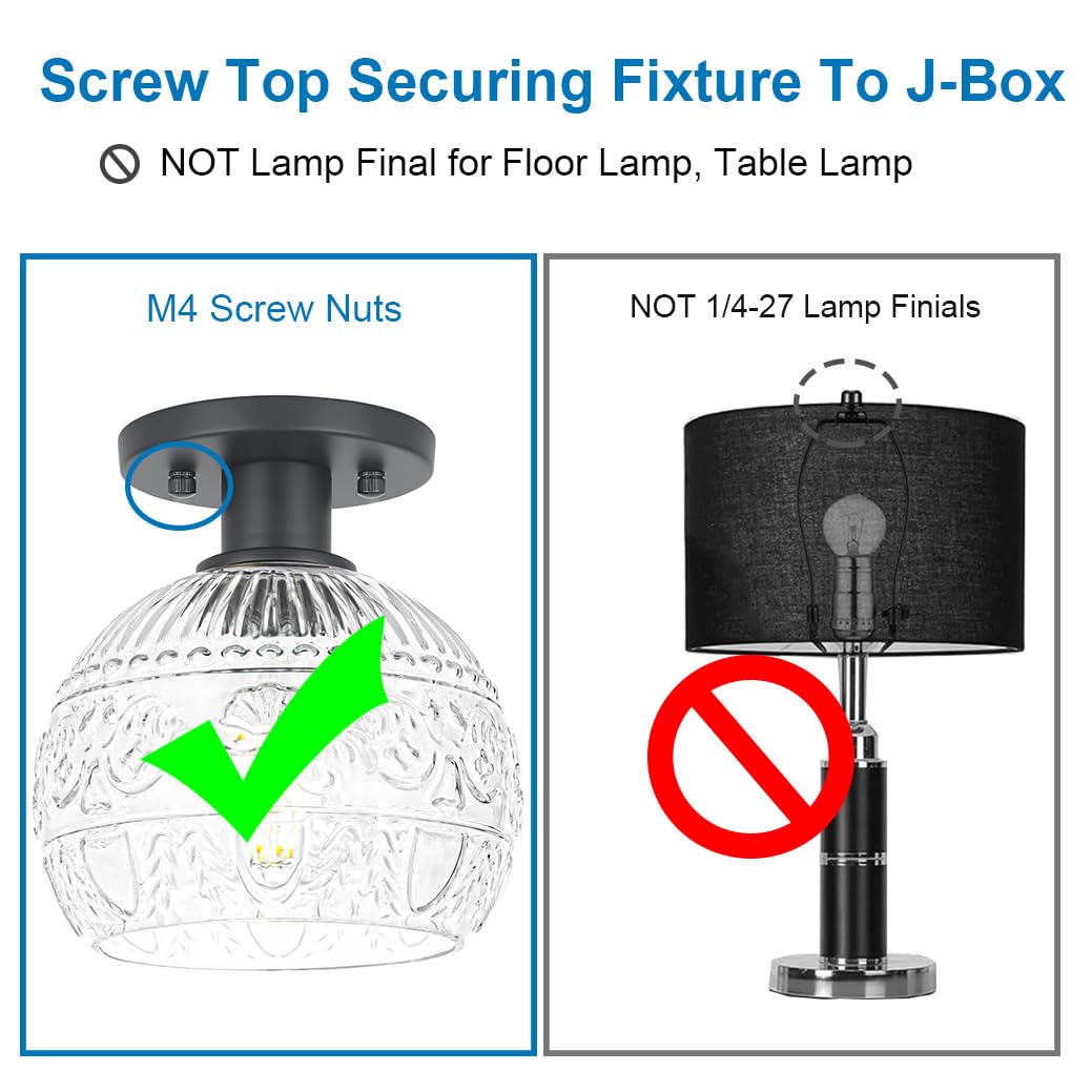 Snapklik.com : M4 Screw Caps For Light Fixture, Ceiling Light Screw Cap ...