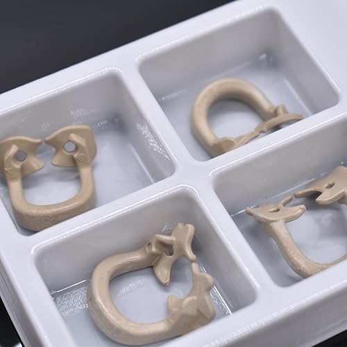 Miniatura 6 de Angzhili 4 abrazaderas de goma dental, clip de barrera de material de goma, resina resistente al calor evita tragar clip de barrera