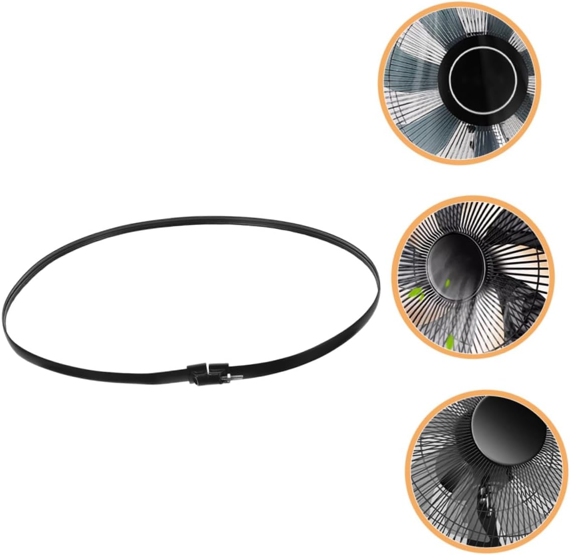 Cabilock Electric Fan Binding Hoop 18 Inch Replacement Fixed Ring for Desk and Standing Fans Plastic Fan Grill Retaining Ring Easy Installation