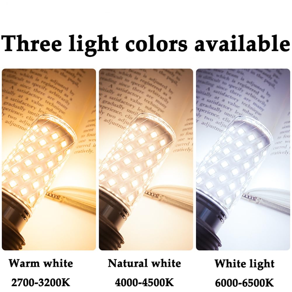 Paquete de 2/10 Bombillas LED E27 de 10 W, luz Blanca 6500 K, Equivalente a incandescente de 100 W, 1000 LM, no Regulable, sin Parpadeo, Bombillas de maíz de bajo Consumo para iluminación