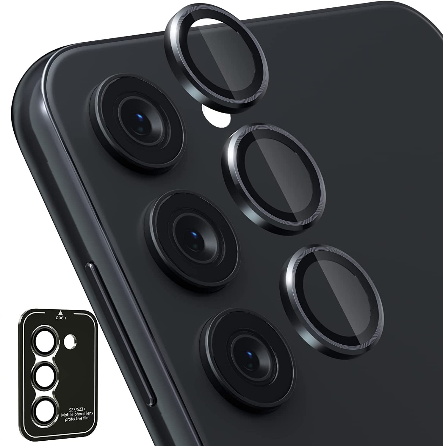 XYKOS Camera Lens Protectors for Samsung Galaxy S23 / Samsung Galaxy S23 Plus, Metal Individual Lens Protectors, Scratch-Resistant Ultra-Thin Tempered Glass Camera Cover - (Balck) (B0BYSNTL5R) Amazon Price History, Amazon Price Tracker