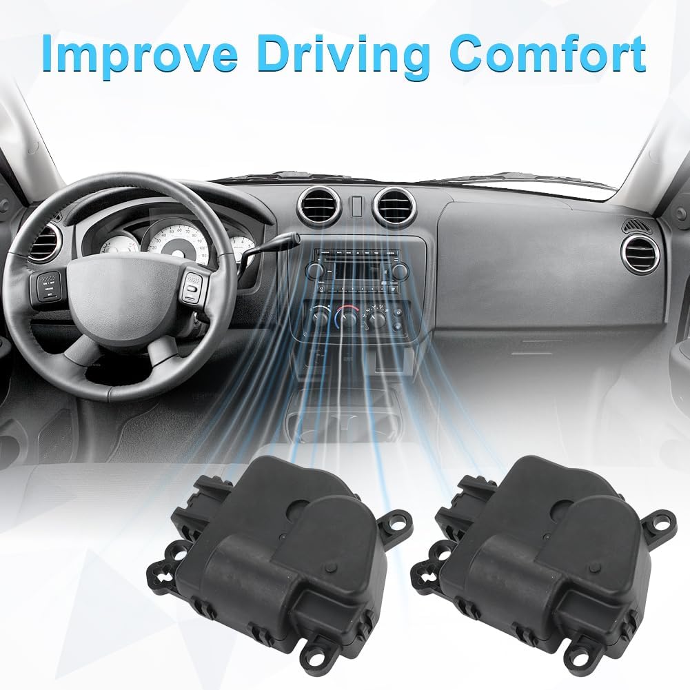 WMPHE HVAC Blend Door Actuator Replacement for 604-004 Compatible with Chrysler 300 Town Country Voyage Dodge Caravan Charger Dakota Grand Caravan Magnum 2005-2007 2 PCS