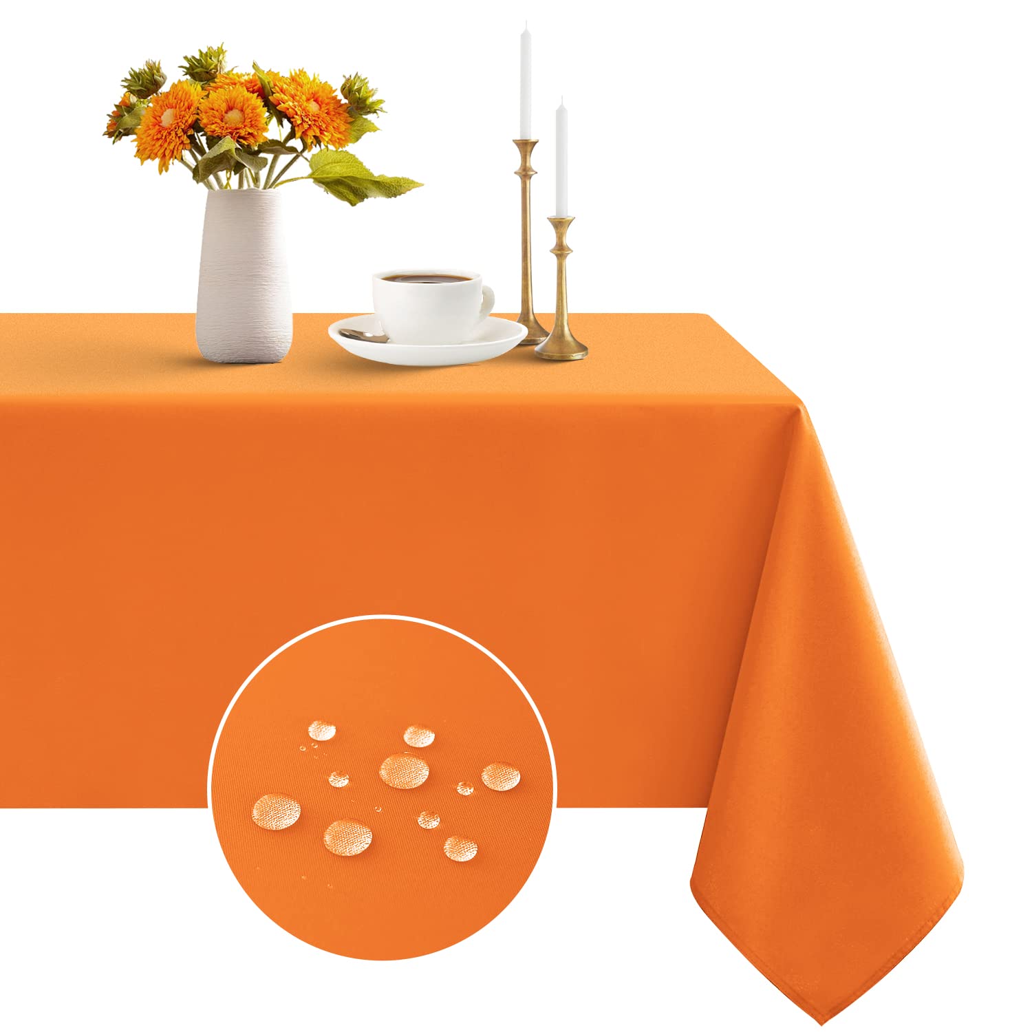 FAVE Tovaglia dorata per tavoli rettangolari 140 x 221 cm