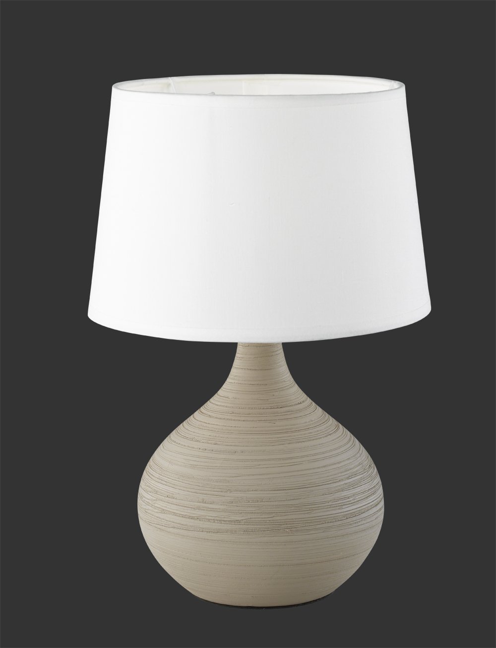 RL LIVE YOUR LIGHT Martin, Lampada da tavolo, Ceramica, E14, Cappuccino, 20 x 20 x 29 cm (Confezione da 2)