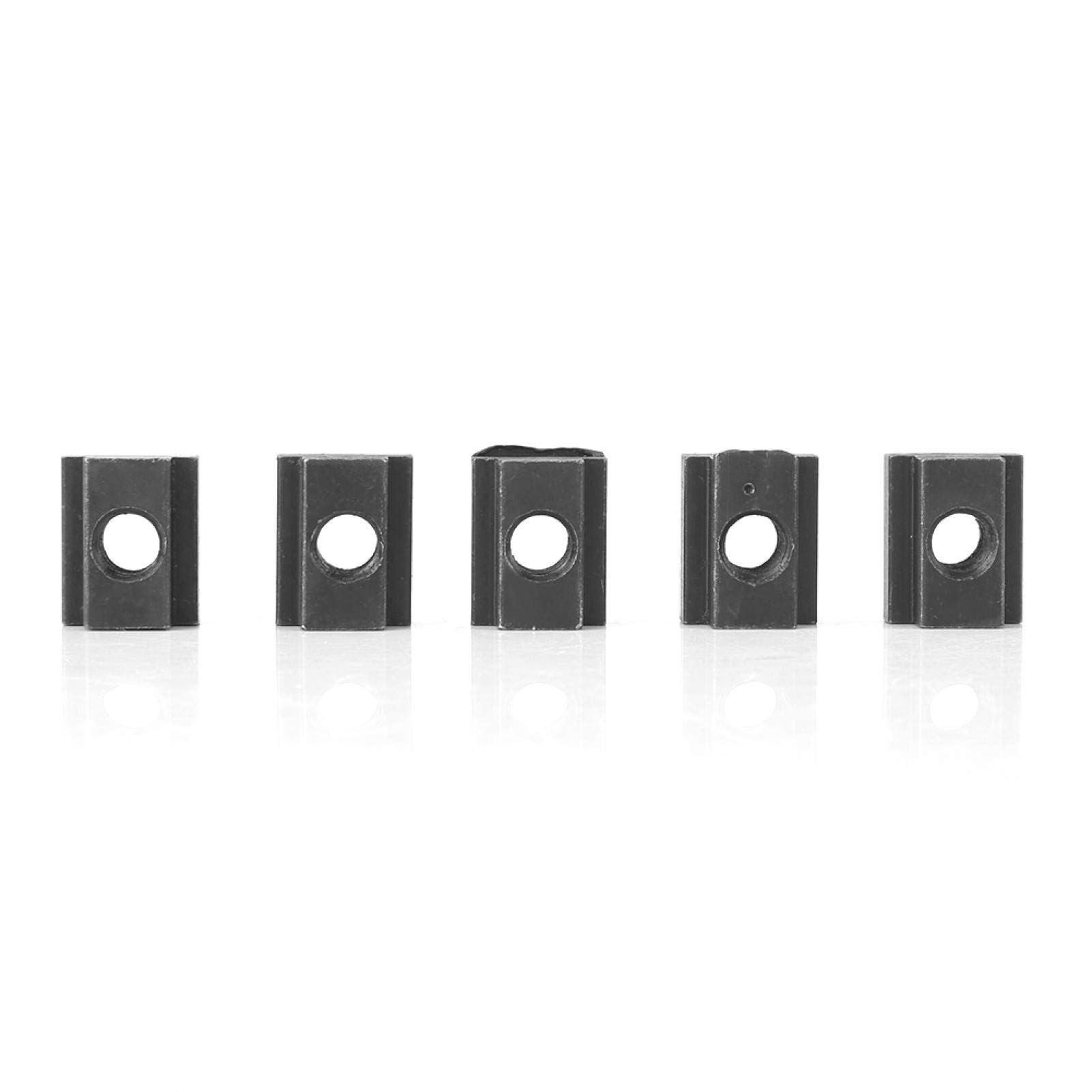 T Slot Nuts 10Pcs, M6 Threads Black Oxide Finish Hardware Sliding