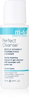m-61 Perfect Cleanse | Daily Gentle, Foaming Gel Cleanser With Vitamin E, Lavender, Green Tea. For All Skin Types. Dermatologist and Allergy Tested, 2.0 Fl Oz