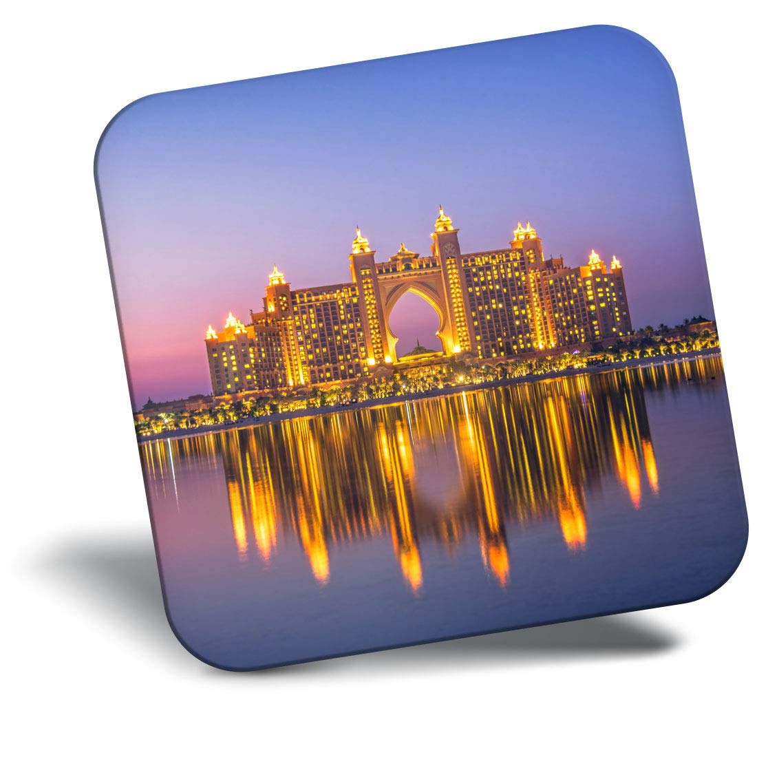 Destination Vinyl Ltd Fridge Magnet - Atlantis Resort Dubai Uae Sunset 21165