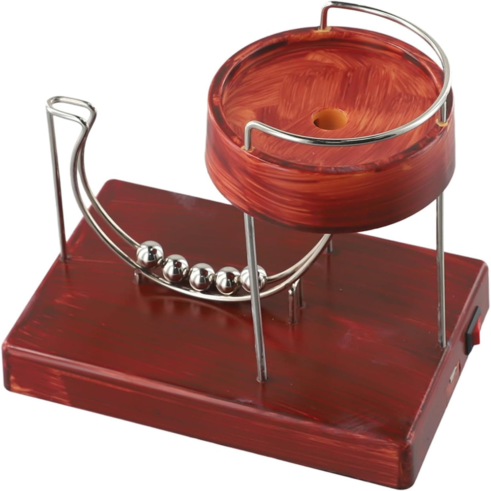 BMVVQUE Kinetic Art Perpetual Motion Machine,Plastic Equilibrium Kinetic Energy Model Rolling Ball Perpetual Marble Machine, Science Physics Gadget ,Decompression Cycle Ornament,Office Home Ornament