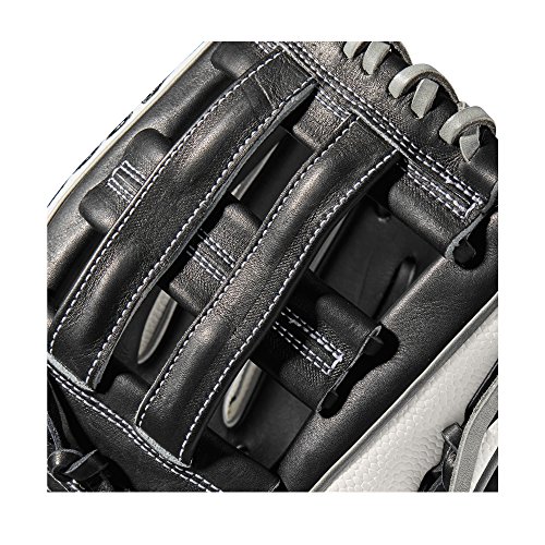 Wilson Sporting Goods 2019 A2000 Fp12 Superskin Infield Fastpitch Glove - Right Hand Throw Black/White Superskin, 12" #TOP5
