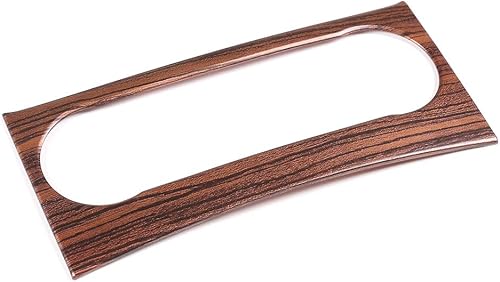 Miniatura 6 de YIWANG Marco de perilla de control central de ABS cromado para Mercedes Benz Clase C W204 2011-2014 Accesorios de coche (grano de madera de pino)