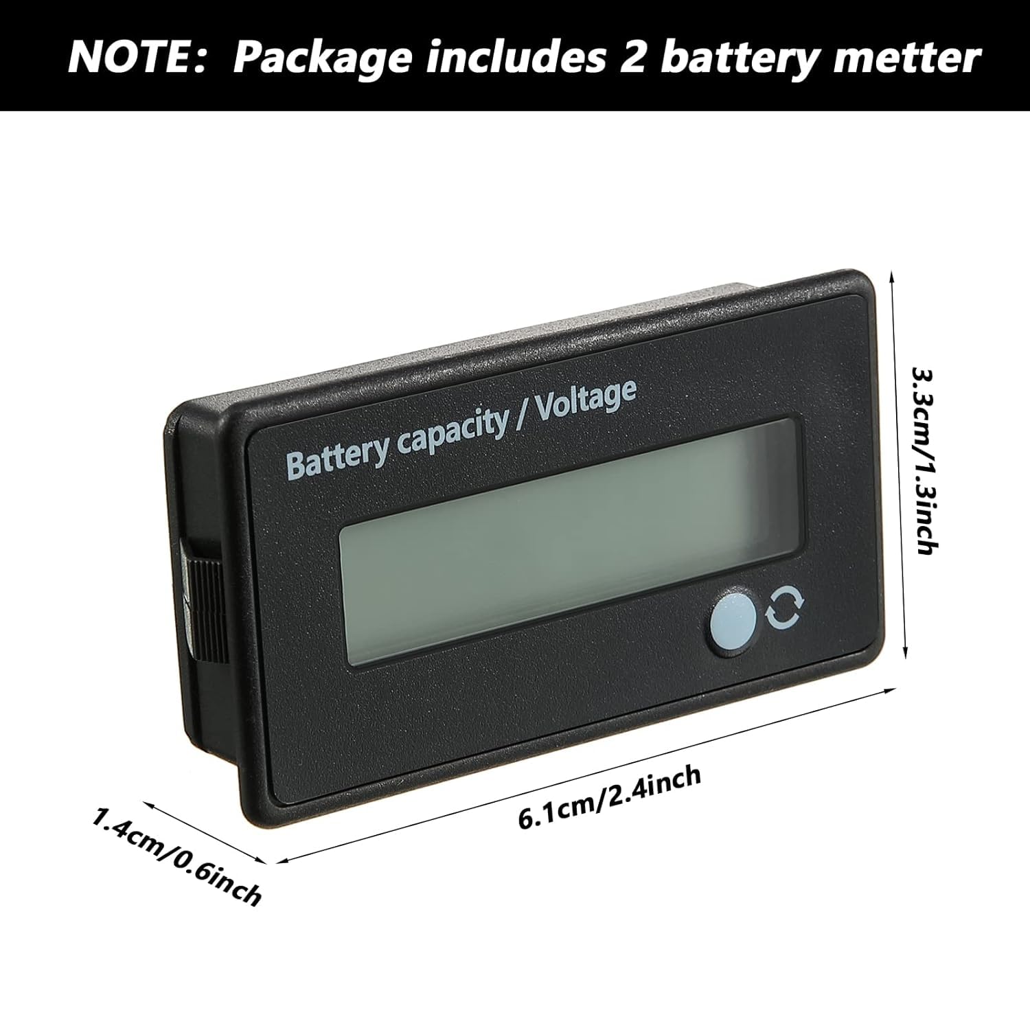 Roboway Battery Indicator Display 12-84V Battery Capacity Voltage for Lead Acid Battery, Check Battery Voltage and Charge Percentage of E-Rickshaw & E-Bikes, Green (RW-972) - Image 8 thumbnail