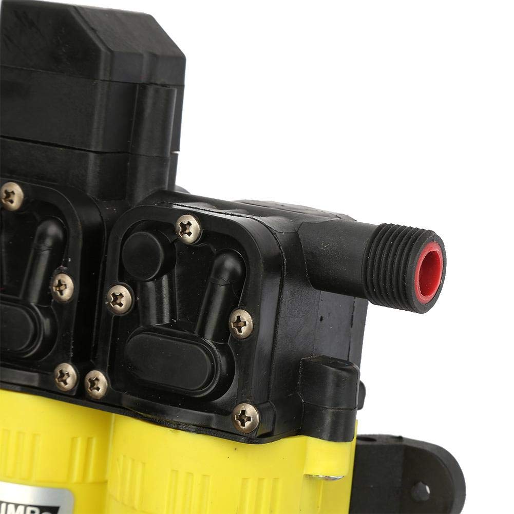 Elektrische Autowaschpumpe, 3208 12V 100W Hochdruckreiniger Doppelsaugende Pumpe Elektrische Selbstansaugende Hochdruckwasserpumpe für Wohnwagen, Booten, Autos