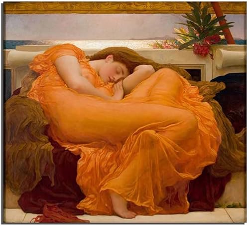 Miniatura 2 de Frederic Leighton - Lienzo decorativo para pared de sala de estar, póster para dormitorio, baño, decoración del hogar, listo para colgar (39 x 39