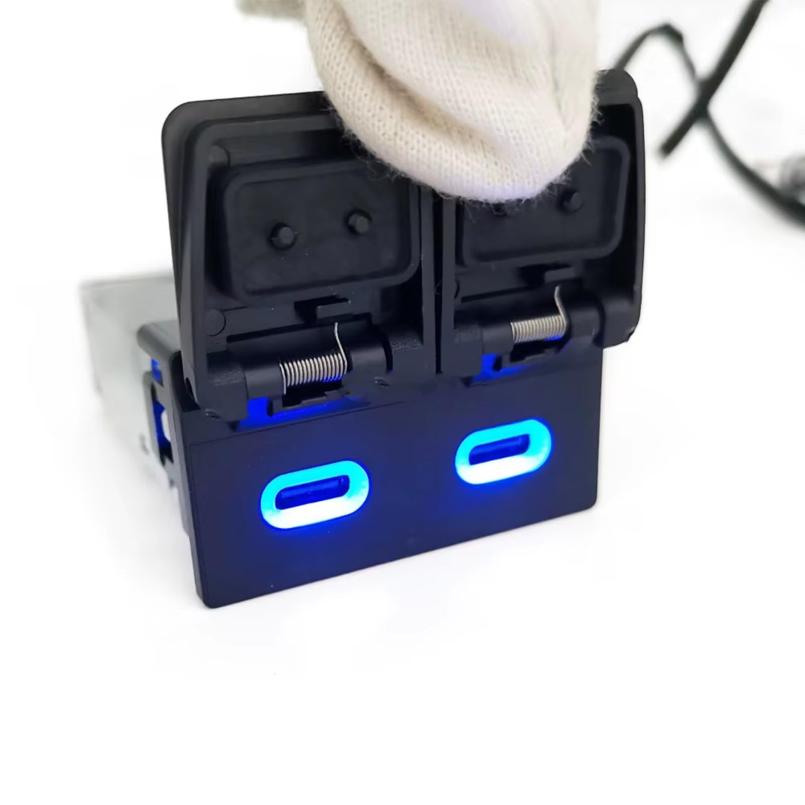 Porta USB Center Compatibile Con Toyota Per Camry Per Avalon Auto Caricabatterie Presa Antipolvere Doppia Presa Ricarica PD Tipo C Ricambi Auto