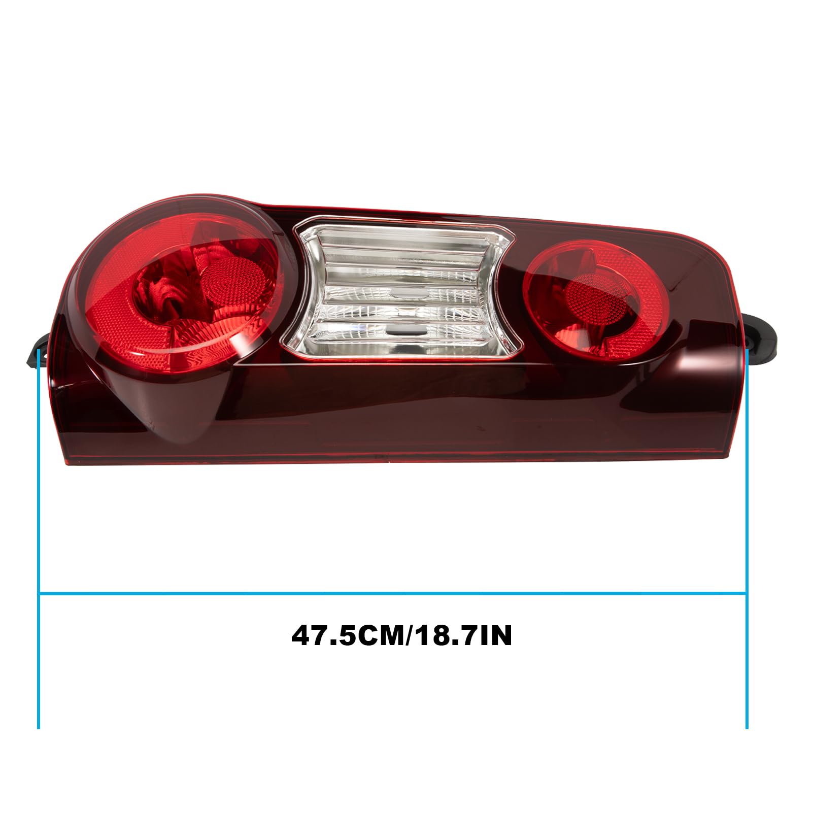 Piloto Trasero Derecha para Partner Citroën Berlingo Mk2 Van 2012-2019 | Faro Trasero con luz de posición, luz de freno, intermitente y luz de marcha atrás 9677205480 Lado Pasajero Luz trasera