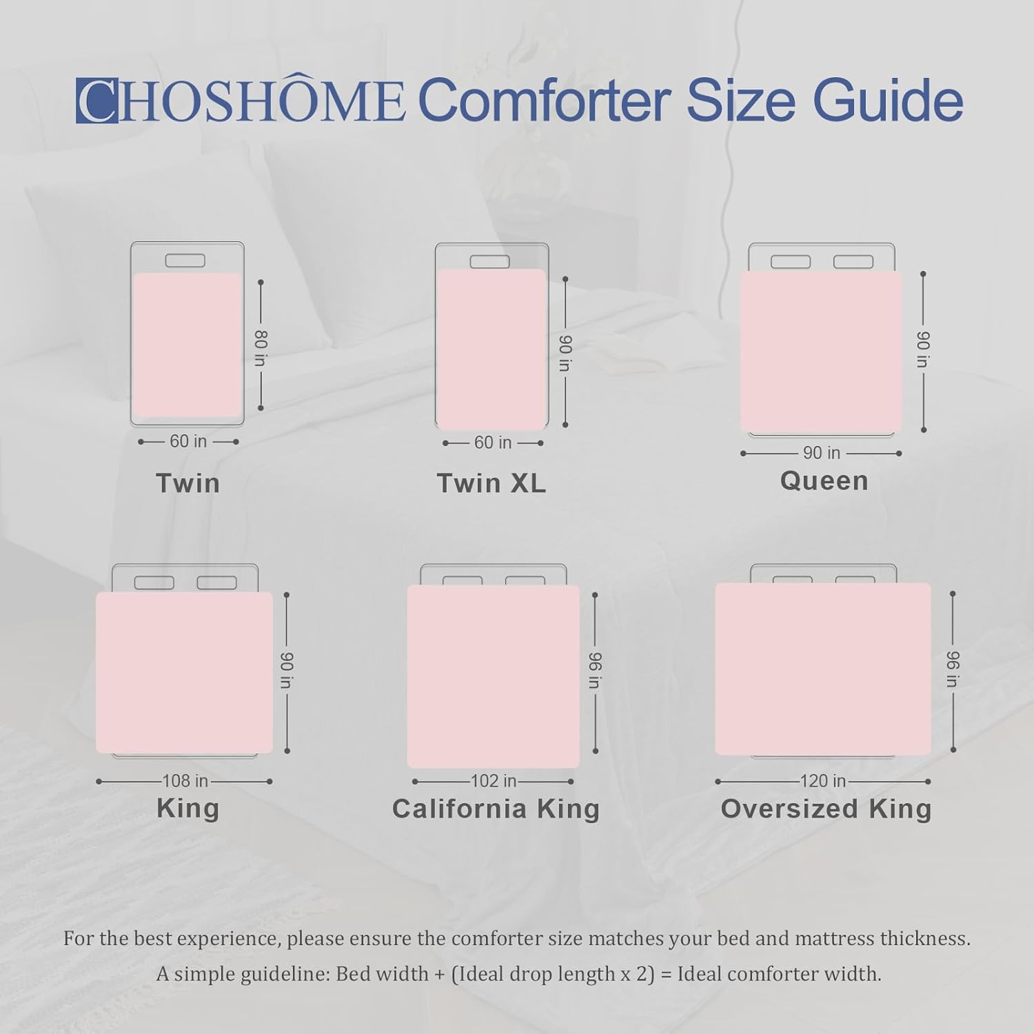 CHOSHOME Cooling Comforter Twin Size,Cooling Blanket with Q-Max 0.45 Arc-Chill Cooling Fiber,Cool Sleeping Summer Blanket for Night Sweats Hot Sleeper (60" x 90", Pink - Image 7