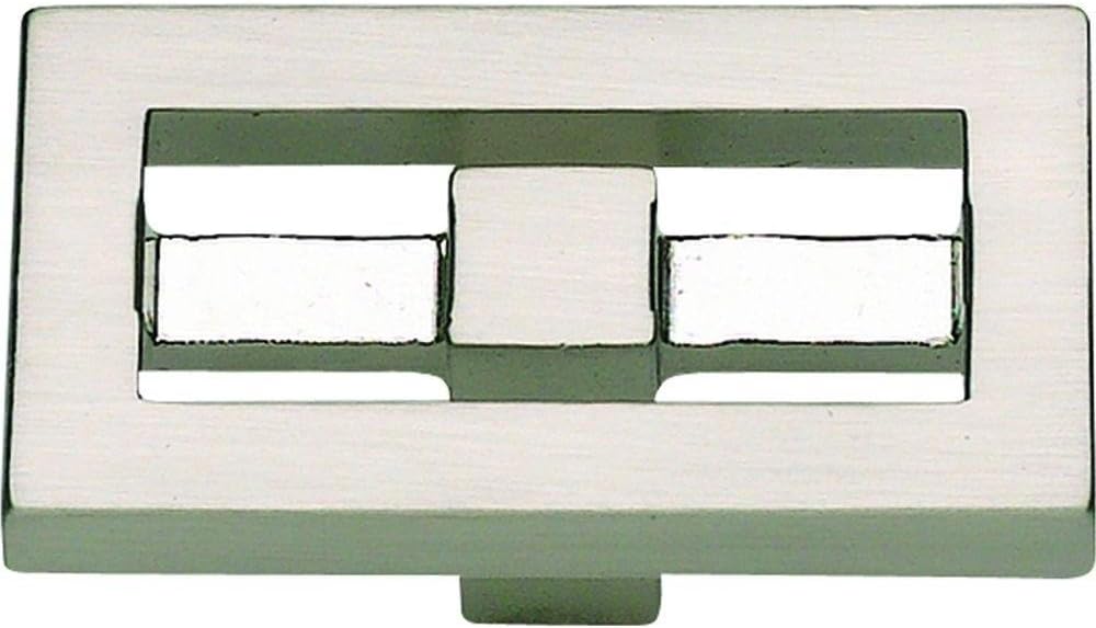 Atlas Homewares 261-BL 1-3/4-Inch Nobu Rectangle Knob, Matte Black