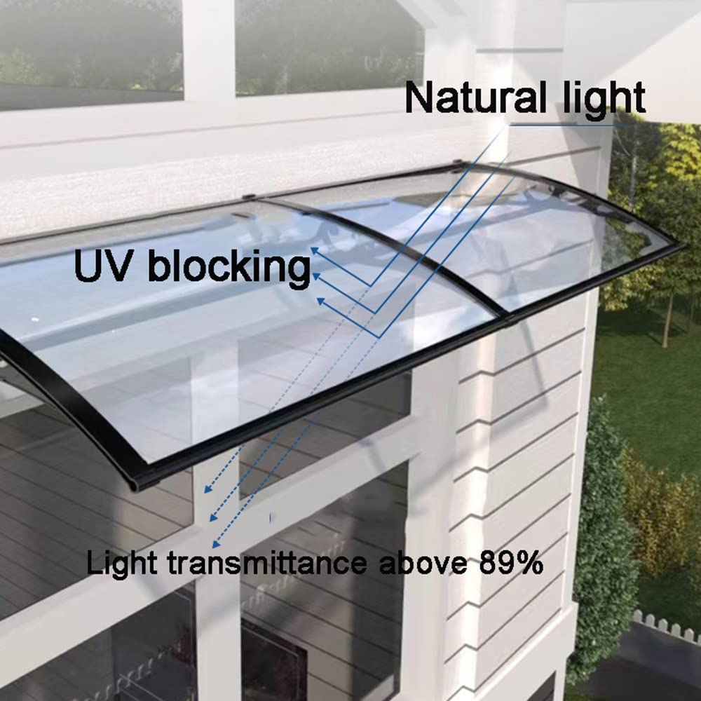 Amazon.co.jp: TOCTUS 玄関庇 屋根庇 ひさし 奥行60/80cm